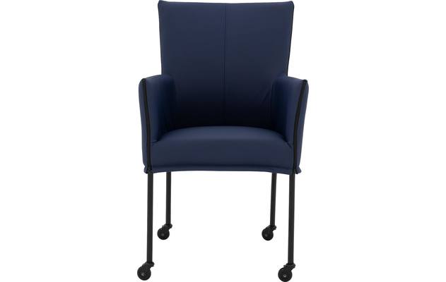 Goossens eetkamerstoel funk blauw leer - 8227236-03 2
